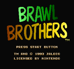 Brawl Brothers (USA) Title Screen